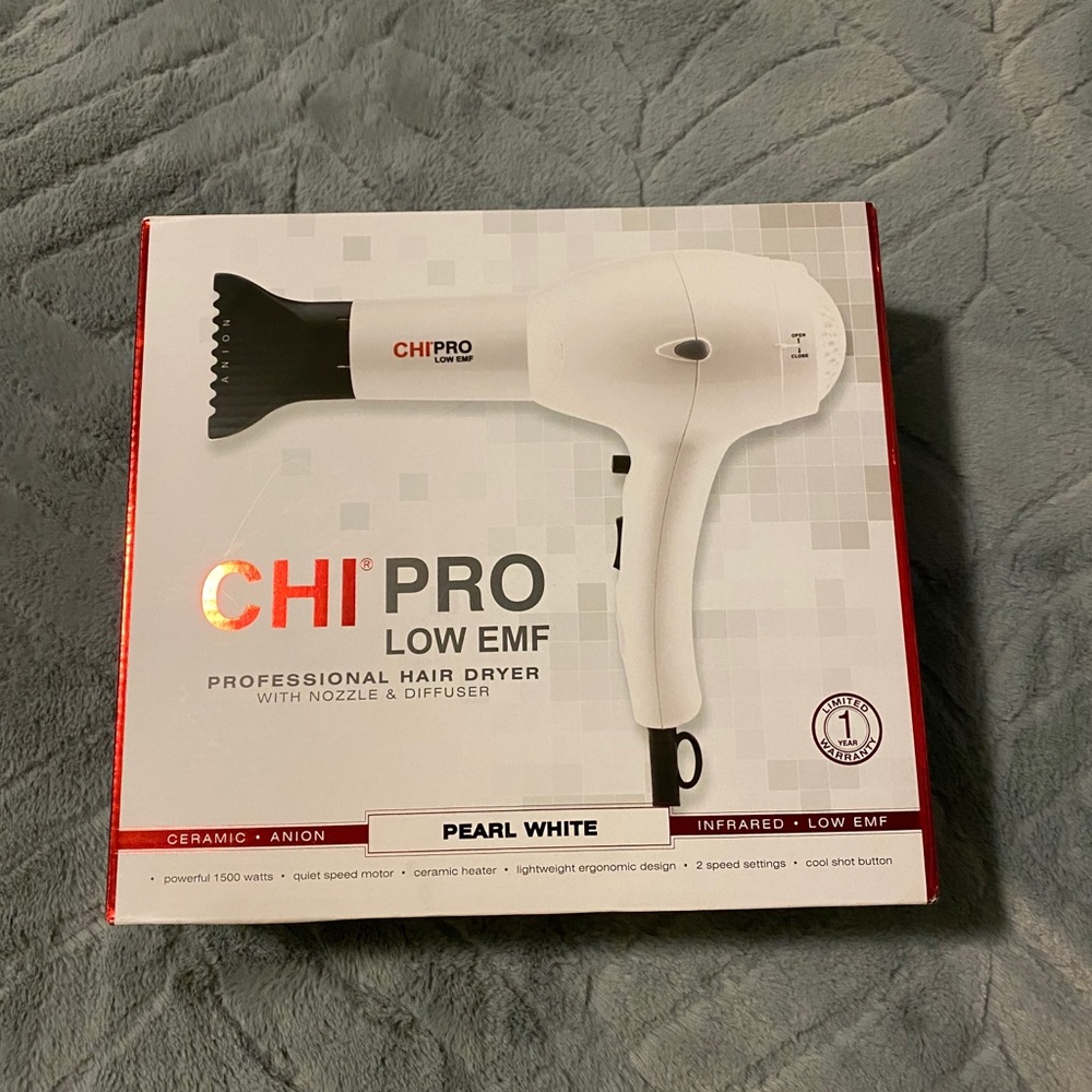 BRAND NEW CHI PRO LOW EMF HAIR DRYER